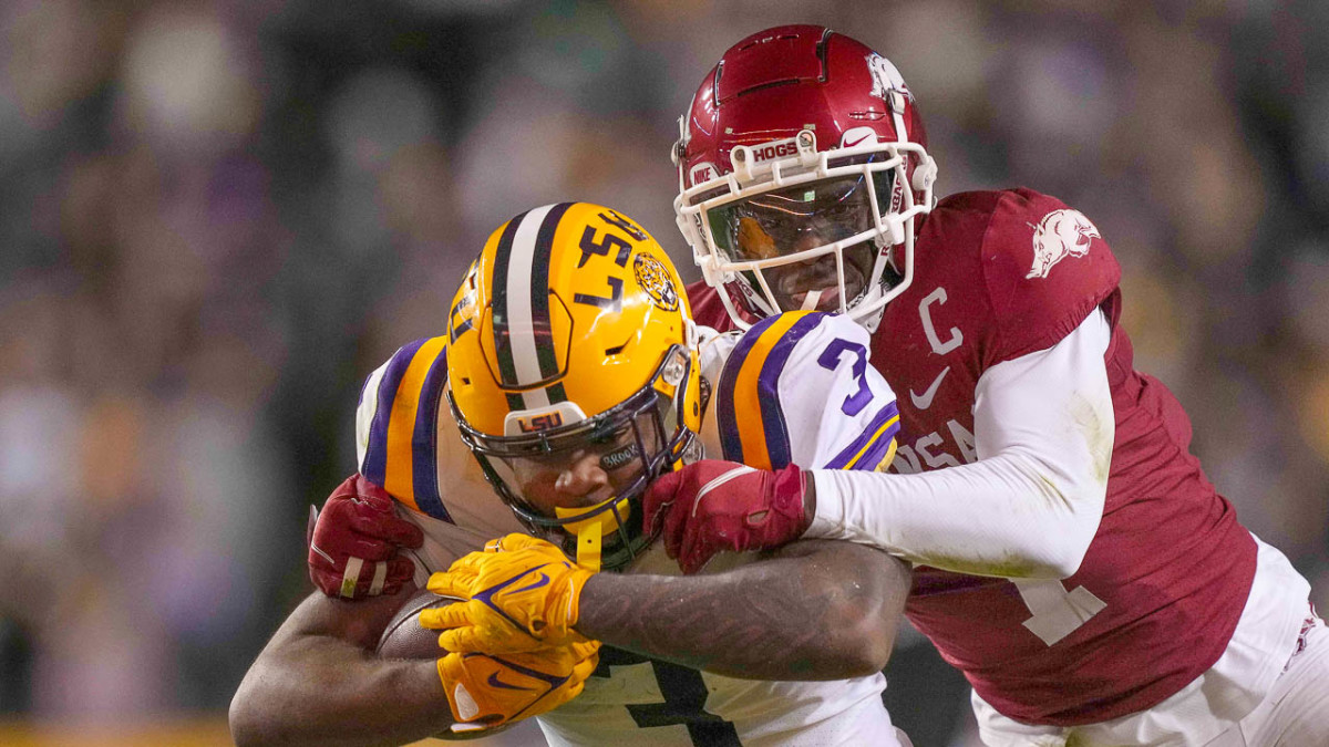 Tyrion Davis-Price-Joe Foucha-Arkansas-LSU
